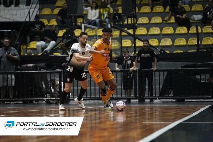 Sorocaba derrota Corinthians em SP e sai na frente na final do Paulista de Futsal
