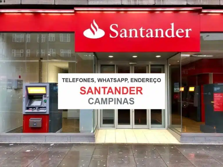 Banco Santander em Campinas, Telefone, endereço e horários de atendimento