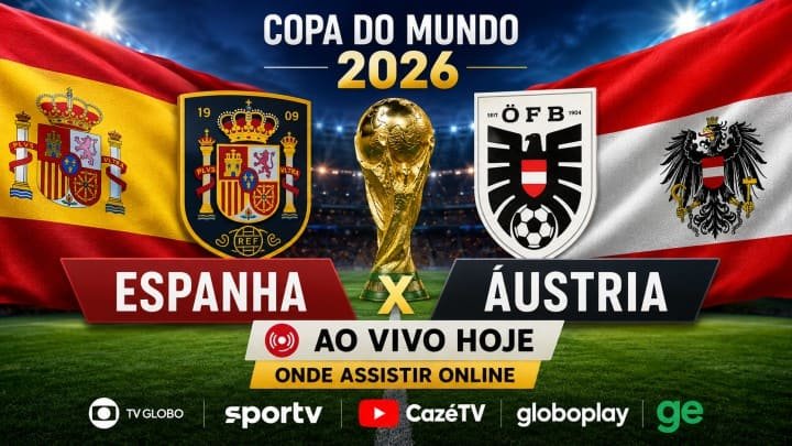 Jogo da Copa do Mundo 2026 Assistir espanha e austria ao vivo